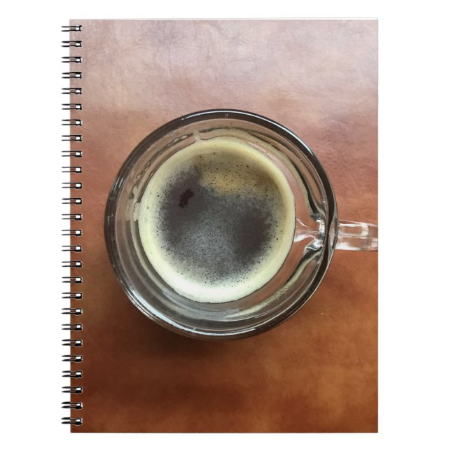 Caderno Espiral Notebook Espresso Café (Frente)