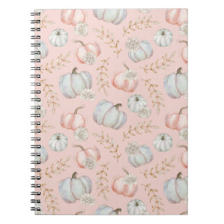 Caderno Espiral Notebook Estilado com Coquete de Queda Rosa