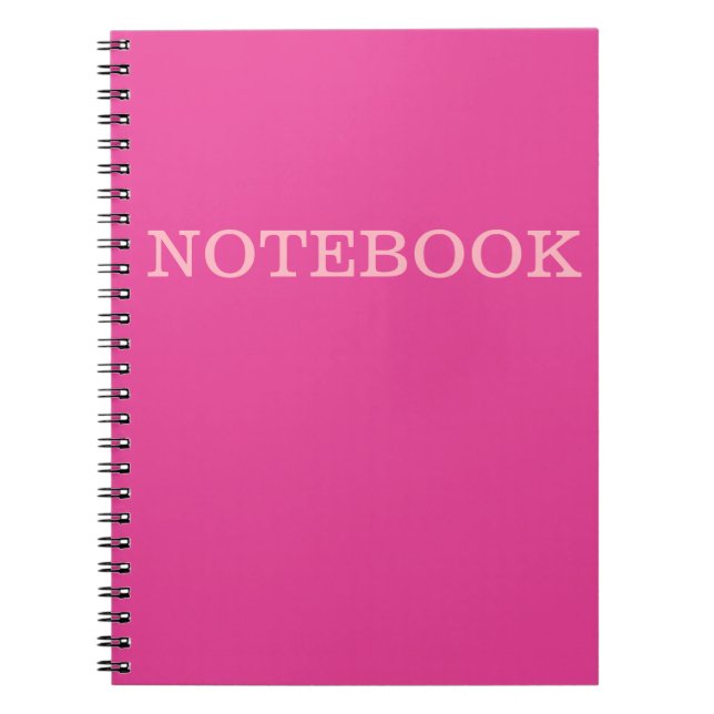 Caderno Espiral Notebook "Eu sou Bonito Rosa" (Frente)