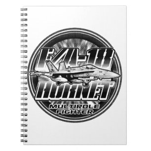 Caderno Espiral Notebook F/A-18 Hornet Foto espiral