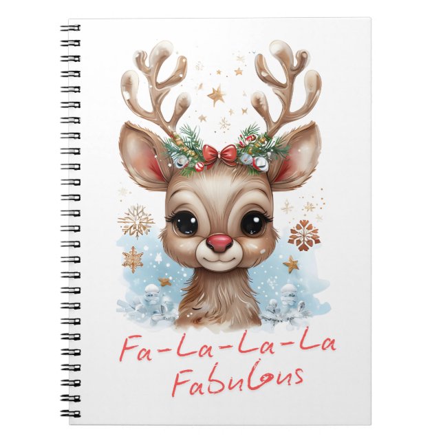 Caderno Espiral Notebook Fa-La-La-La Fabuloso de Férias (Frente)