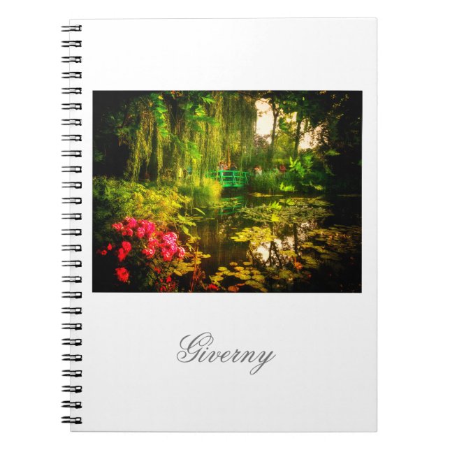 Caderno Espiral Notebook Familiar Claude Monet Giverny Pond Lily (Frente)