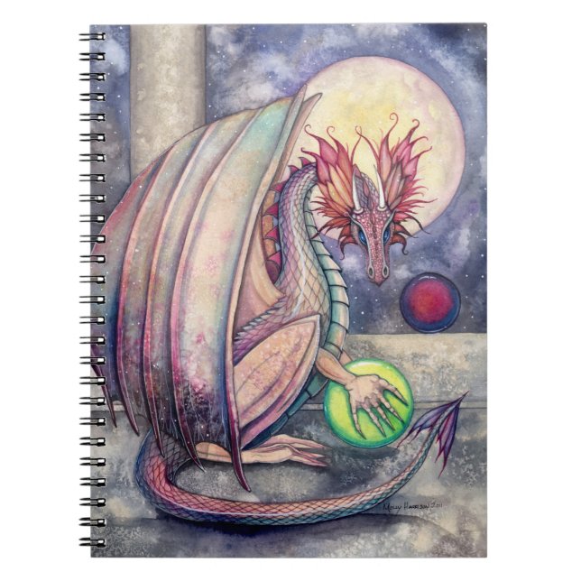Caderno Espiral Notebook Fantasy Dragon Art (Frente)
