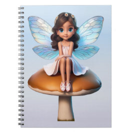 Caderno Espiral Notebook Fantasy Fairy 6,5 x 8,75 Polegadas