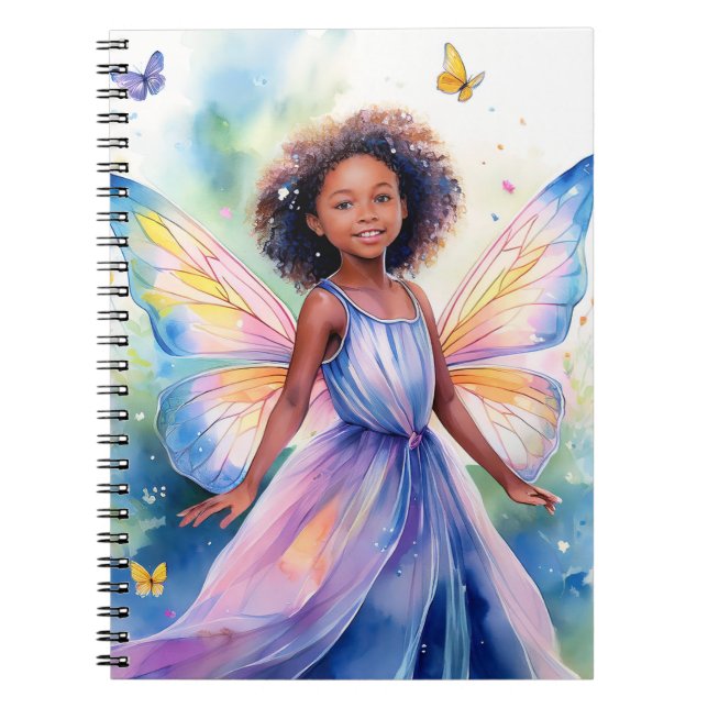 Caderno Espiral Notebook Fantasy Fairy 6,5 x 8,75 Polegadas (Frente)