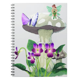 Caderno Espiral Notebook Fantasy Fairy 6,5 x 8,75 Polegadas