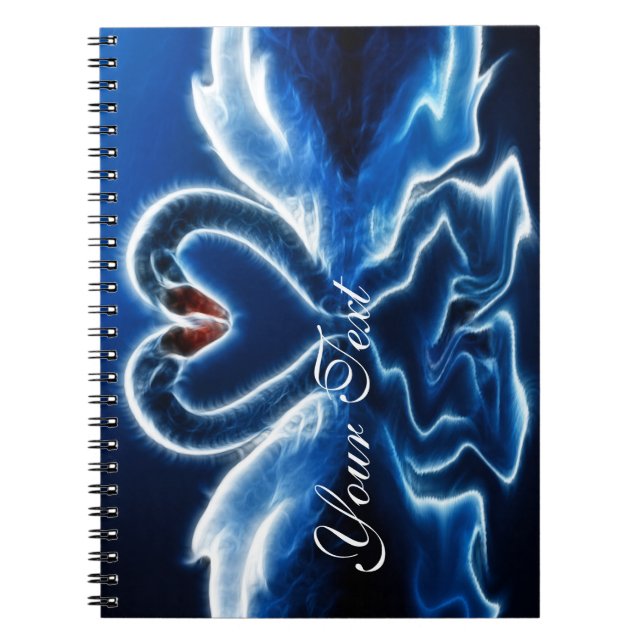 Caderno Espiral Notebook Fantasy Swans (Frente)