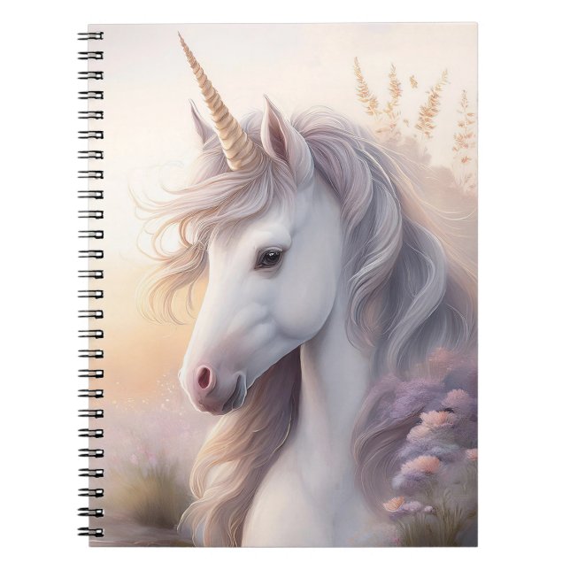 Caderno Espiral Notebook Fantasy Unicorn 6,5 x 8,75 pol (Frente)