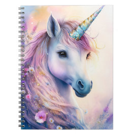 Caderno Espiral Notebook Fantasy Unicorn 6,5 x 8,75 pol