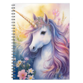 Caderno Espiral Notebook Fantasy Unicorn 6,5 x 8,75 pol