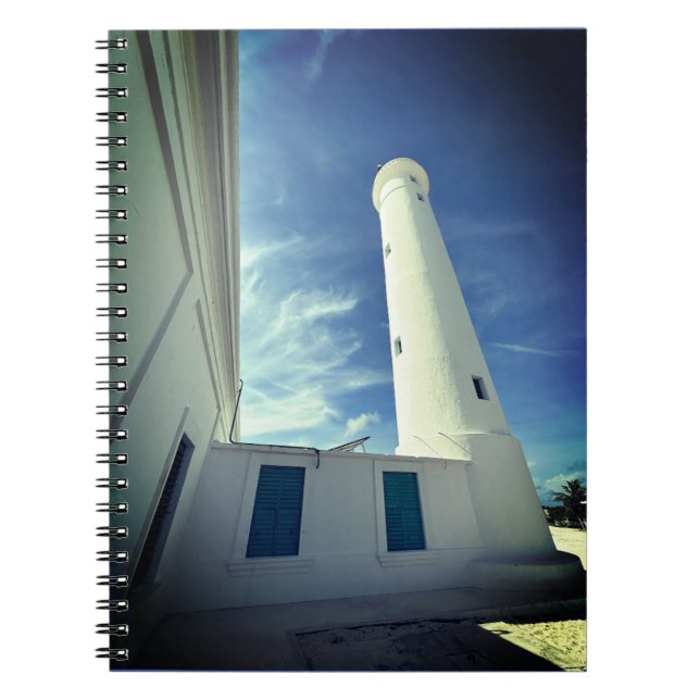 Caderno Espiral Notebook Faro de Punta Celarayn Cozumel (Frente)