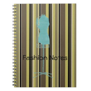 Caderno Espiral Notebook Fashion Notes Dress Mannequin
