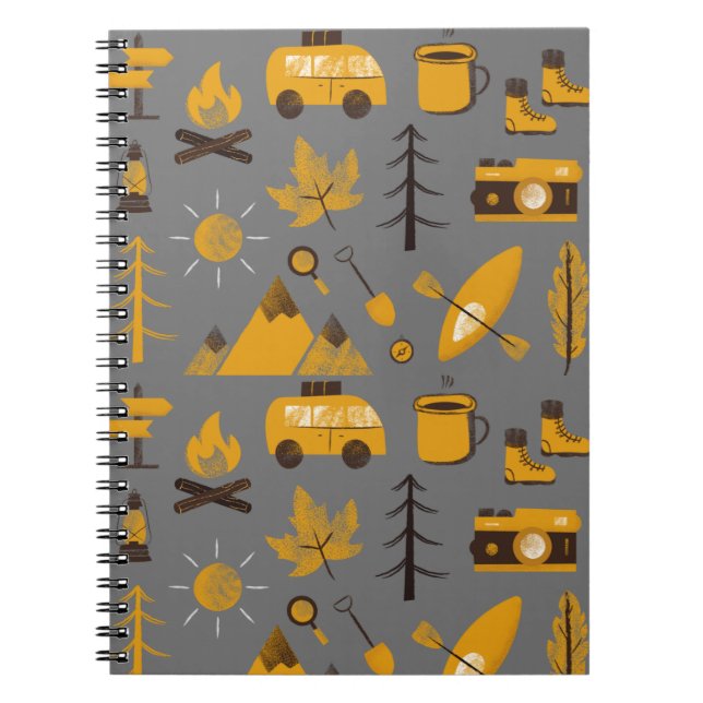 Caderno Espiral Notebook Feliz Camper Spiral (Frente)