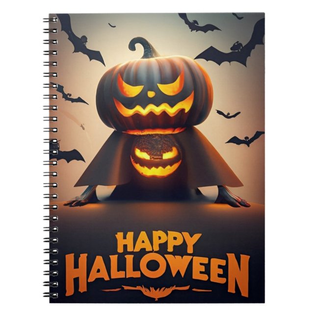 Caderno Espiral Notebook Feliz Halloween (Frente)