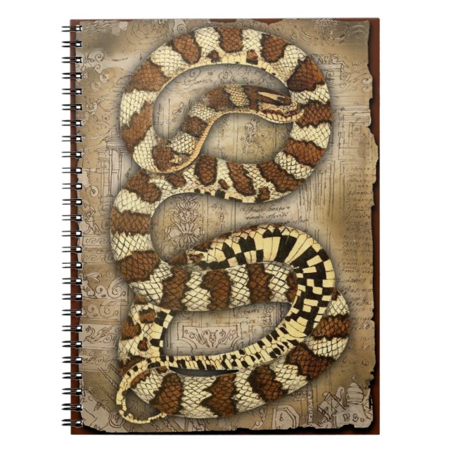 Caderno Espiral Notebook Feliz Halloween Cobra (Frente)