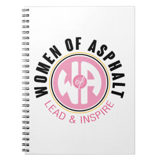 Caderno Espiral Notebook feminino em asfalto