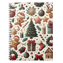 Caderno Espiral Notebook Festivo Cheer Christmas