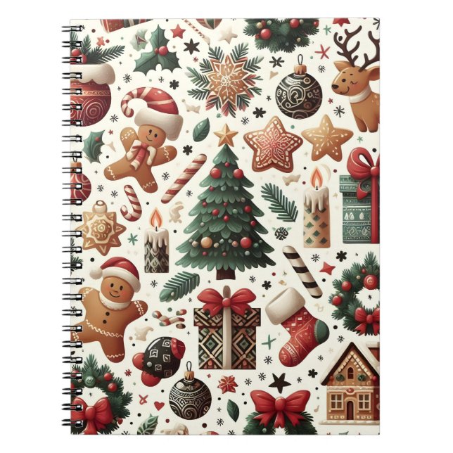Caderno Espiral Notebook Festivo Cheer Christmas (Frente)