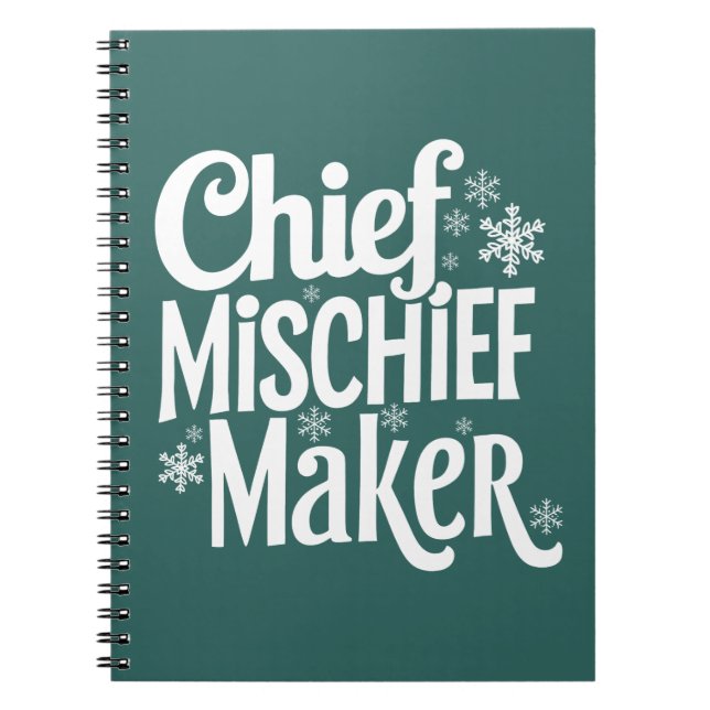 Caderno Espiral Notebook Festivo Engraçado (Frente)