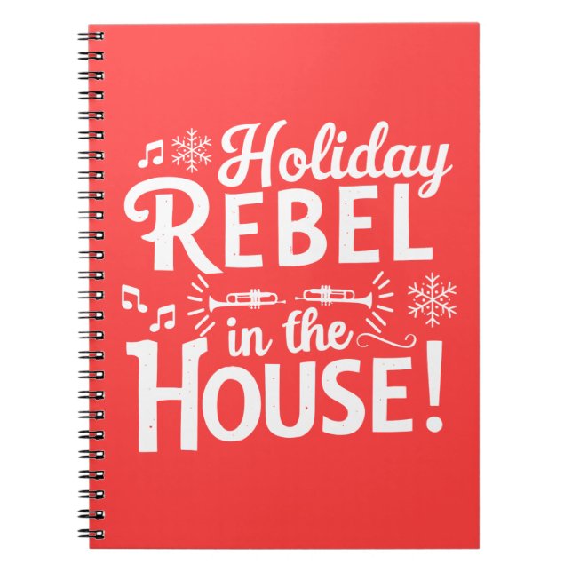 Caderno Espiral Notebook Festivo Engraçado (Frente)