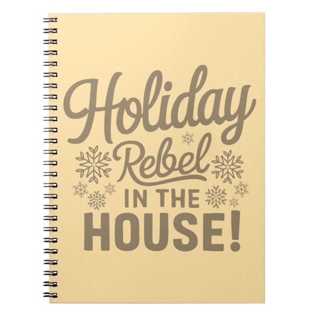 Caderno Espiral Notebook Festivo Engraçado (Frente)