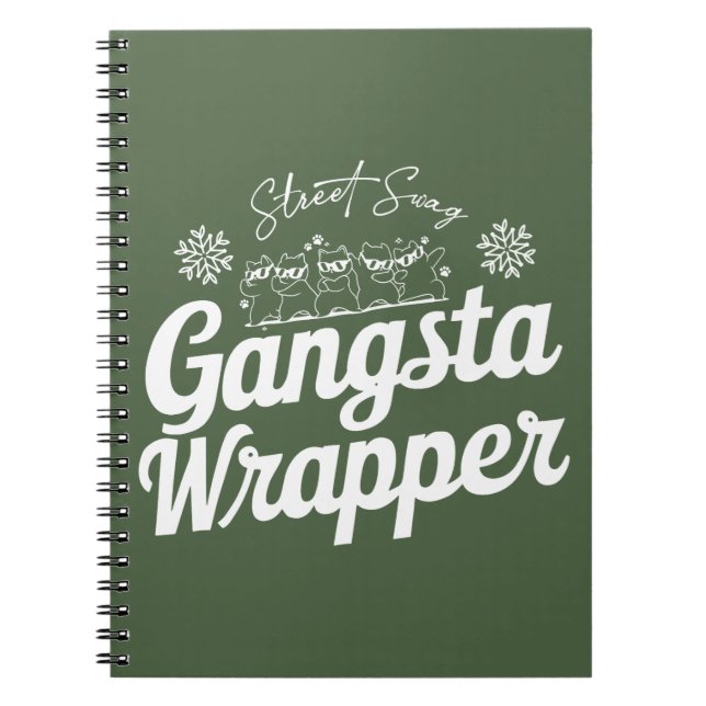 Caderno Espiral Notebook Festivo Engraçado (Frente)