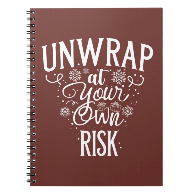 Caderno Espiral Notebook Festivo Engraçado (Frente)