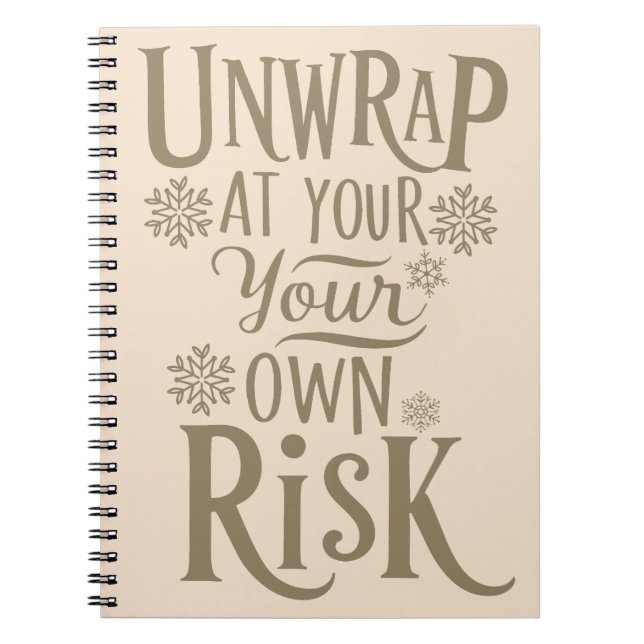 Caderno Espiral Notebook Festivo Engraçado (Frente)