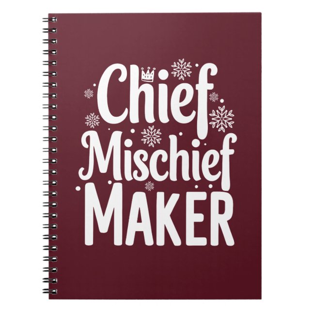 Caderno Espiral Notebook Festivo Engraçado (Frente)