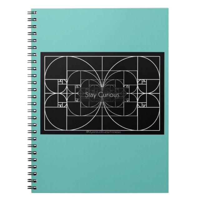 Caderno Espiral Notebook "Fique curioso" (Frente)