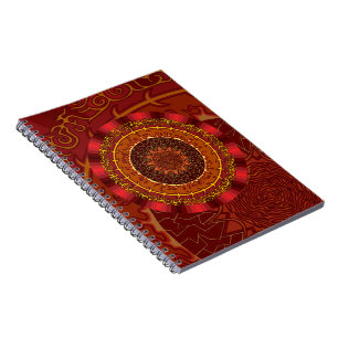 Caderno Espiral Notebook Fire Mandala