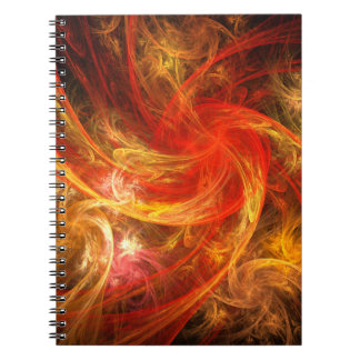 Caderno Espiral Notebook Firestorm Nova Abstrato Art