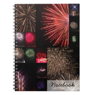 Caderno Espiral Notebook Fireworks