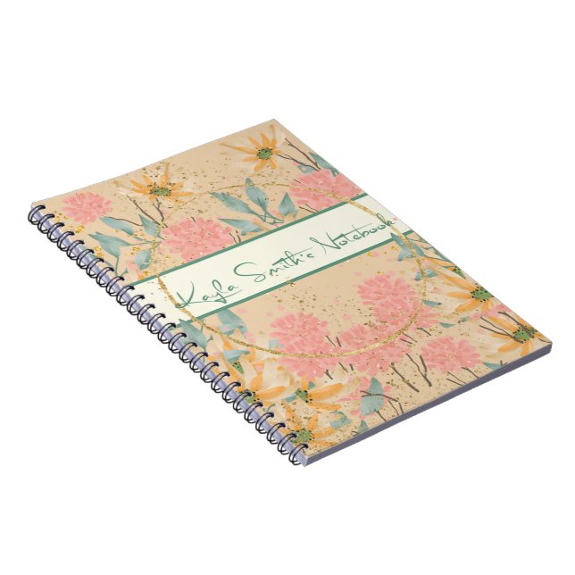 Caderno Espiral Notebook Flor (Lado Direito)