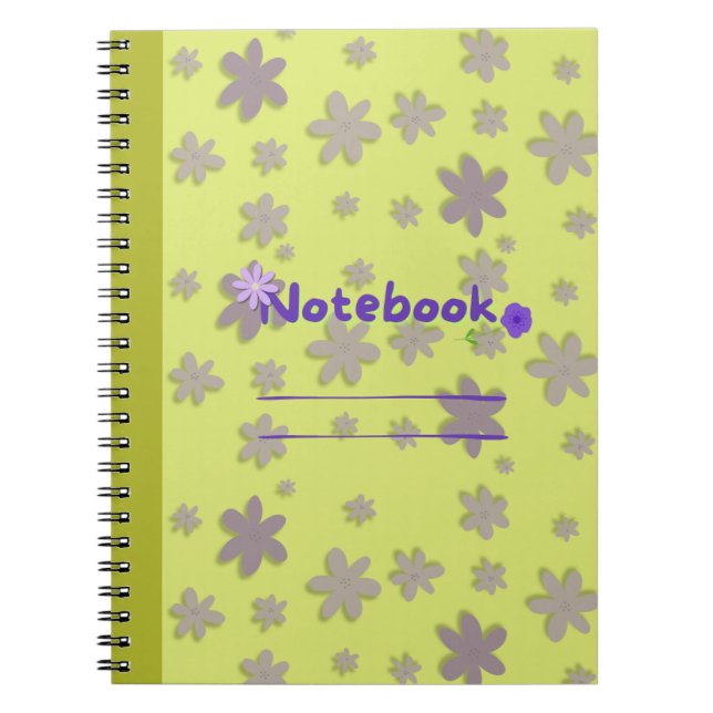 Caderno Espiral Notebook Flor (Frente)