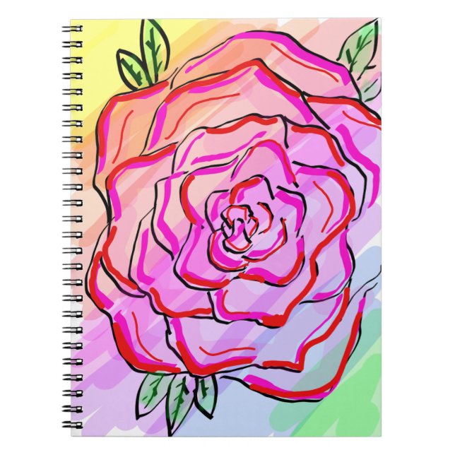 Caderno Espiral Notebook Flor (Frente)