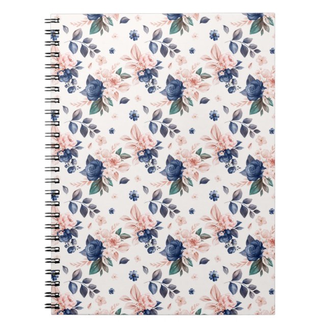 Caderno Espiral Notebook Floral (Frente)