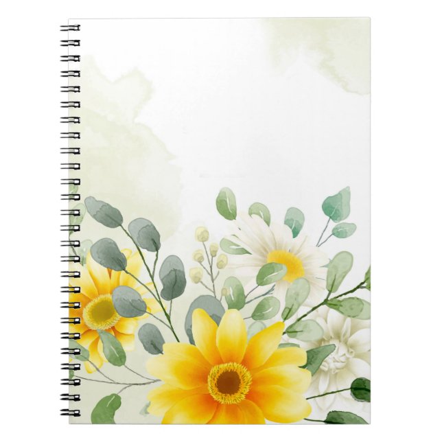 Caderno Espiral Notebook Floral (Frente)