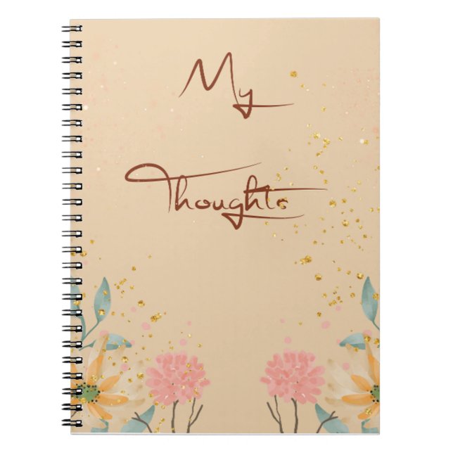 Caderno Espiral Notebook Floral (Frente)