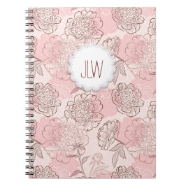 Caderno Espiral Notebook Floral bonito