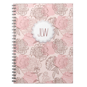 Caderno Espiral Notebook Floral bonito