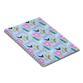Caderno Espiral Notebook floral Doxie nº 1