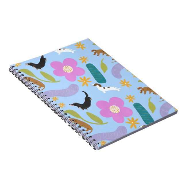 Caderno Espiral Notebook floral Doxie nº 1 (Lado Direito)