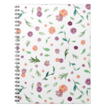 Notebook Floral Elegante - Bonito presente de aniv
