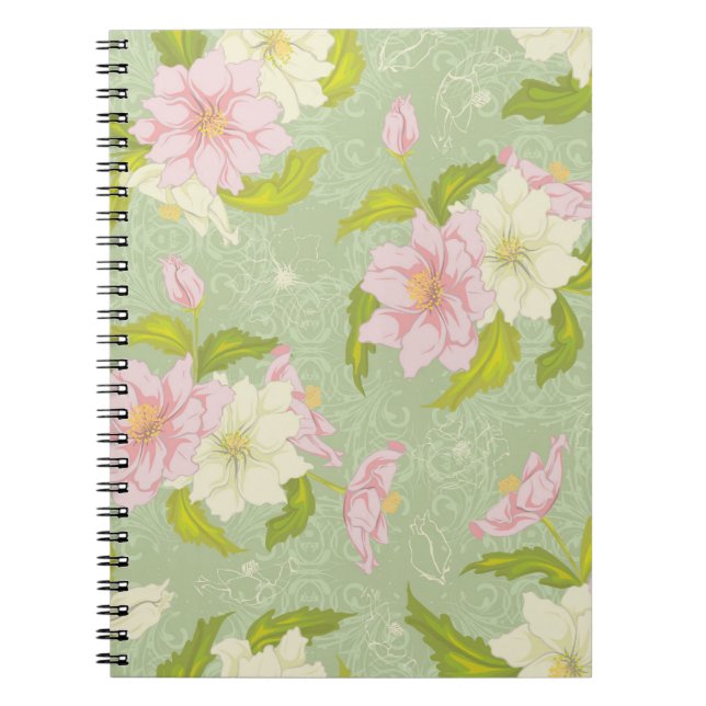 Caderno Espiral Notebook Floral Jarden (Frente)