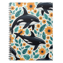 Notebook Floral orca Spiral