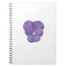 Notebook Floral Pansy Focus