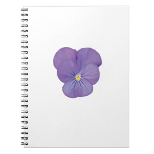 Caderno Espiral Notebook Floral Pansy Focus
