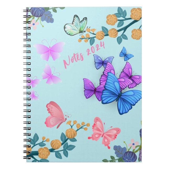 Caderno Espiral Notebook Floral Spiral (Frente)