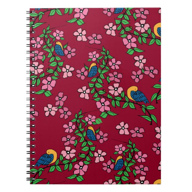 Caderno Espiral Notebook Floral Vine Spiral (Frente)